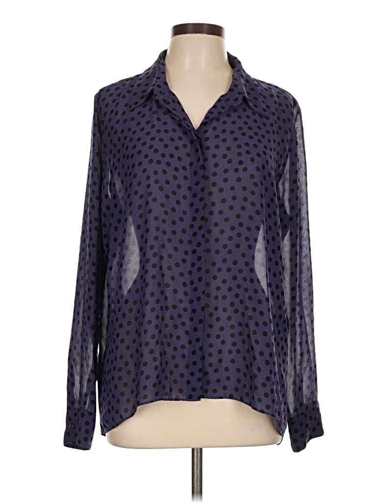 Pre-owned Bcbgeneration Long Sleeve Blouse In Purple