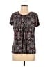 By Design Black Short Sleeve Blouse Size M - photo 1