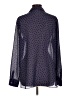 BCBGeneration 100% Polyester Polka Dots Purple Long Sleeve Blouse Size L - photo 2