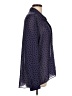 BCBGeneration 100% Polyester Polka Dots Purple Long Sleeve Blouse Size L - photo 4