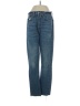 RE/DONE 100% Cotton Hearts Blue Jeans Size 26 waist - photo 1