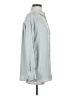 Express 100% Polyester Solid Teal Gray Long Sleeve Blouse Size S - photo 4