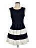 Monteau Stripes Blue Casual Dress Size M - photo 1