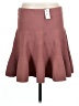 Express Solid Burgundy Casual Skirt Size L - photo 2