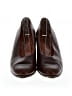 Robert Clergerie 100% Leather Brown Burgundy Heels Size 7 - photo 2