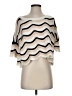 L Space 100% Cotton Chevron-herringbone Ivory Poncho Size S - photo 1