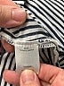 Sabie 100% Polyester Stripes Black Long Sleeve Blouse Size L - photo 8