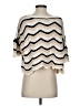 L Space 100% Cotton Chevron-herringbone Ivory Poncho Size S - photo 2