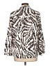 Annabelle 100% Polyester Animal Print Ivory Long Sleeve Blouse Size L - photo 2