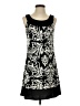 Wrapper Graphic Black Cocktail Dress Size S - photo 1