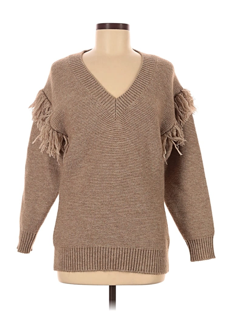 Pre-owned Stitches & Stripes Pullover Sweater In Brown