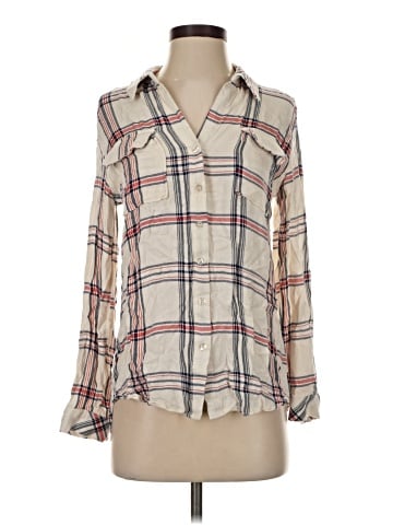 Olivia Grey Long Sleeve Blouse (view 1)
