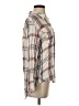 Olivia Grey 100% Rayon Plaid Ivory Long Sleeve Blouse Size S - photo 4
