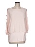 MSK 100% Polyester Pink 3/4 Sleeve Blouse Size L - photo 1