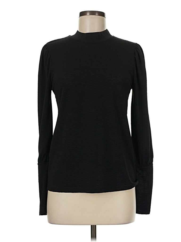 Pre-owned Mng Suit Long Sleeve Top Black Turtleneck Tops