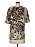 TanJay Brown Short Sleeve Blouse Size P (petite) - photo 2
