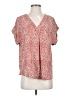 She + Sky 100% Polyester Red Short Sleeve Blouse Size S - photo 1