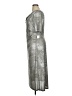 Connected Apparel Metallic Silver Casual Dress Size 14 - photo 5
