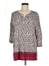 Chico's 100% Cotton Gray 3/4 Sleeve Top Size XL (3) - photo 1
