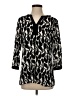 Talbots Black 3/4 Sleeve Blouse Size S - photo 1