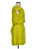 Guess 100% Polyester Solid Green Yellow Casual Dress Size M (estimated) - photo 6