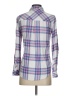 Rails 100% Rayon Plaid White Pink Long Sleeve Button-Down Shirt Size XXS - photo 2