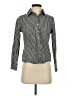 Leyla Houndstooth Black Long Sleeve Button-Down Shirt Size S - photo 1