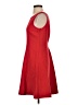 Ann Taylor LOFT Solid Red Casual Dress Size 4 - photo 5