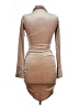 LACAUSA Tan Cocktail Dress Size M - photo 2