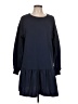 Unbranded Solid Blue Casual Dress Size L - photo 1
