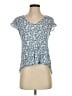 Sim & Sam 100% Rayon Blue Short Sleeve Top Size S - photo 1