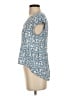 Sim & Sam 100% Rayon Blue Short Sleeve Top Size S - photo 5