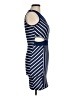 Love Stripes Blue Cocktail Dress Size M - photo 4
