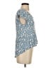 Sim & Sam 100% Rayon Blue Short Sleeve Top Size S - photo 4