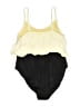 Shape FX Color Block Gold Swimsuit Top Size 22 - photo 2
