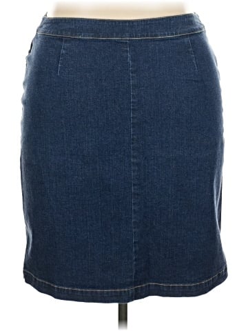 Lands' End Denim Skirt (view 2)