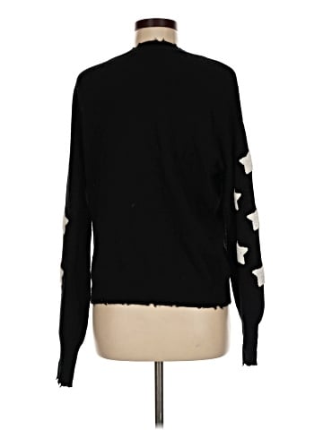 Aqua Cashmere Pullover Sweater (view 2)