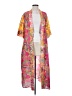 Johnny Was Floral Multi Color Pink Kimono Size S - photo 1