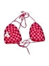 Unbranded 100% Rayon Checkered-gingham Red Swimsuit Top Size 3 - photo 2