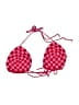 Unbranded 100% Rayon Checkered-gingham Red Swimsuit Top Size 3 - photo 1