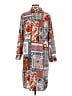 Unbranded Print Orange Casual Dress Size M - photo 2