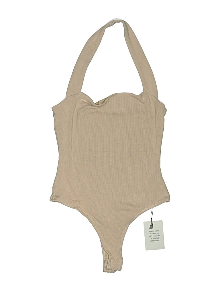 Pre-owned Superdown Bodysuit In Tan