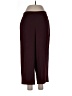 Nine West 100% Polyester Burgundy Casual Pants Size L - photo 1