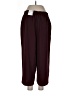 Nine West 100% Polyester Burgundy Casual Pants Size L - photo 2