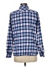 L.L.Bean Plaid Blue Long Sleeve Button-Down Shirt Size M - photo 2