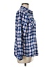 L.L.Bean Plaid Blue Long Sleeve Button-Down Shirt Size M - photo 4