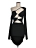 Shein Black Cocktail Dress Size 6 - photo 1