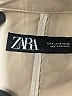 Zara 100% Polyester Tan Trenchcoat Size M - photo 6