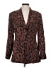 Danielle Bernstein Animal Print Brown Blazer Size 0 - photo 1