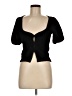 MNG Black Short Sleeve Top Size M - photo 1